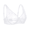 Embroidered Hollow Out Plus Size Lace Underwire Bra 1