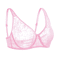 Embroidered Hollow Out Plus Size Lace Underwire Bra 3