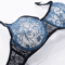 Embroidered Hollow Out Plus Size Lace Underwire Bra 7