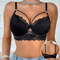Elegant 3 To 4 Cup Lace Push Up Underwire Bra For Lift And Support 1