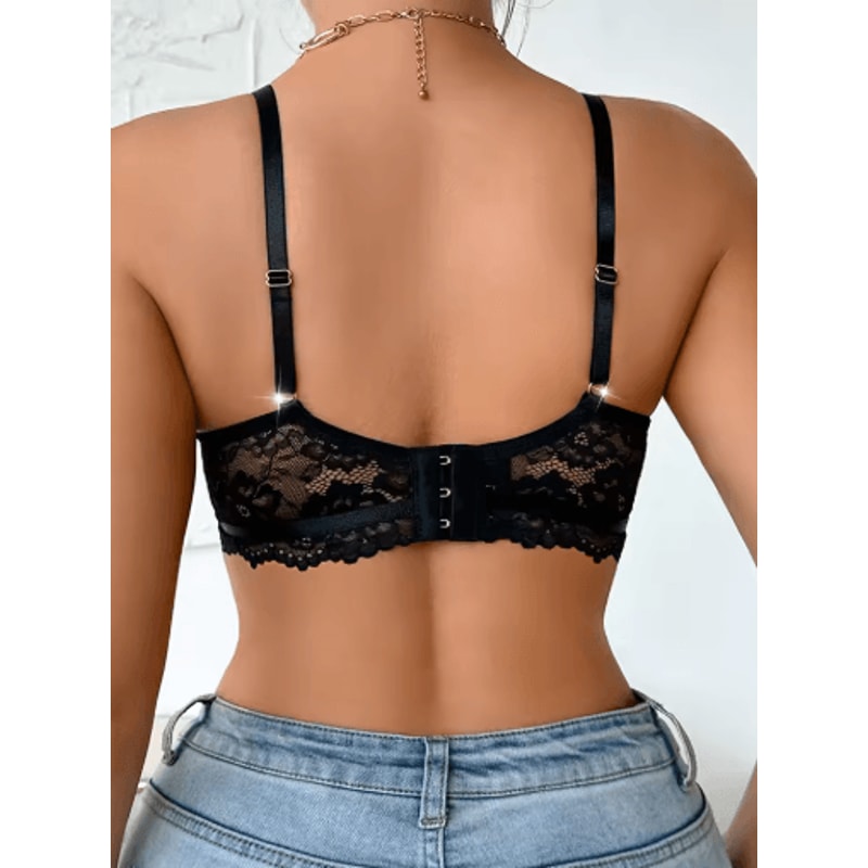 Elegant 3 To 4 Cup Lace Push Up Underwire Bra For Lift And Support 6