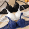 Embroidered Plus Size Lace Push Up Bra With Thin Underwire 6