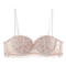Floral Lace Half Cup Push Up Underwire Bra 2