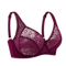 UltraThin Deep V Sheer Plus Size Lace Underwire Bra 1