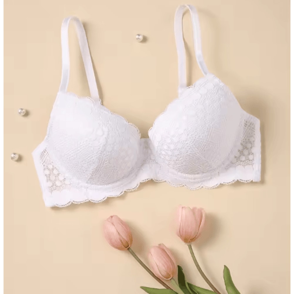 Elegant Lace Push Up Underwire Bra In Multiple Colors 1