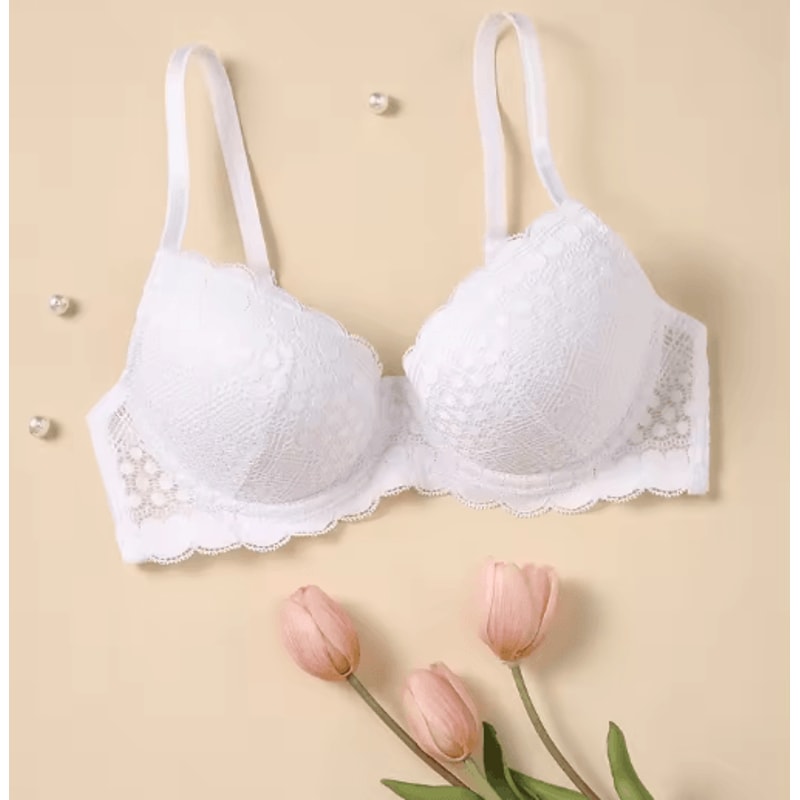 Elegant Lace Push Up Underwire Bra In Multiple Colors 1