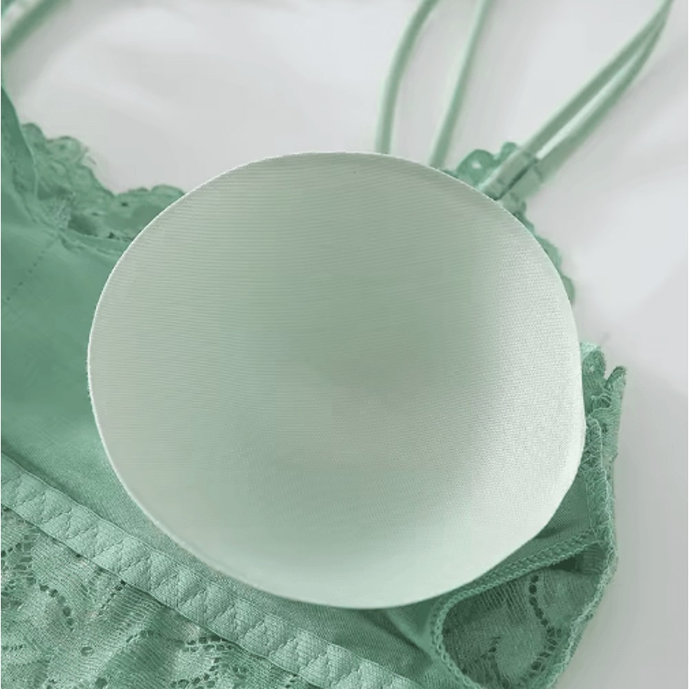 3Piece Seamless Wireless Lace Bralette Set 17