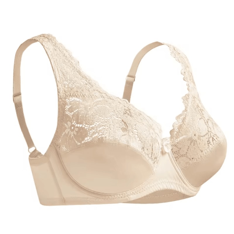Floral Embroidered Plunge Lace Bra For Full Support And Confidence 2