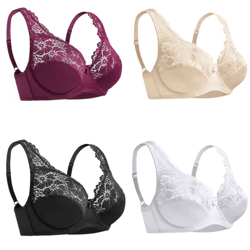 floral embroidered plunge lace bra for full support and confidence