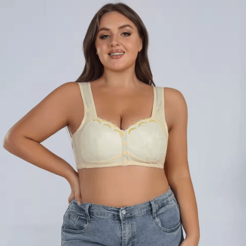Front Closure Soft Cotton Comfort Bra For All Day Ease 11