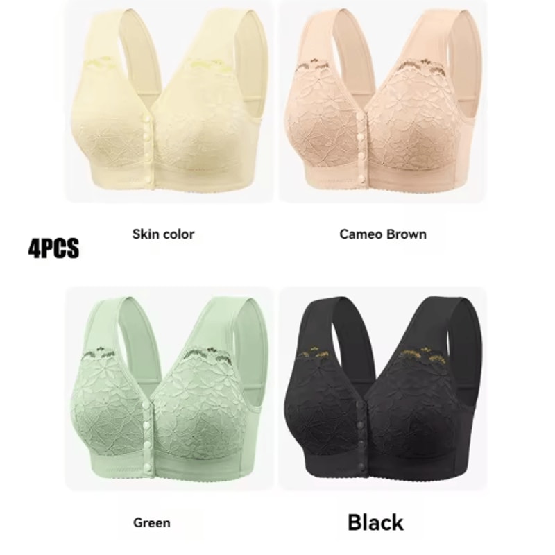 Front Closure Soft Cotton Comfort Bra For All Day Ease 12