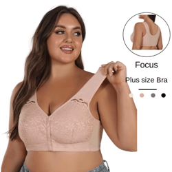 front closure soft cotton comfort bra for all day ease