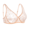 Plus Size Underwired Embroidered Lace Bra With Elegant Hollow Detail 5