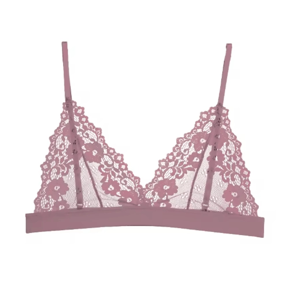 Ultrathin Sheer Lace Hollow Out Bralette For Effortless Elegance 1