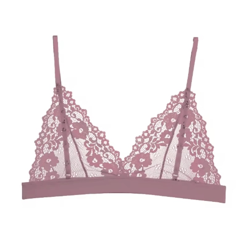 Ultrathin Sheer Lace Hollow Out Bralette For Effortless Elegance 1