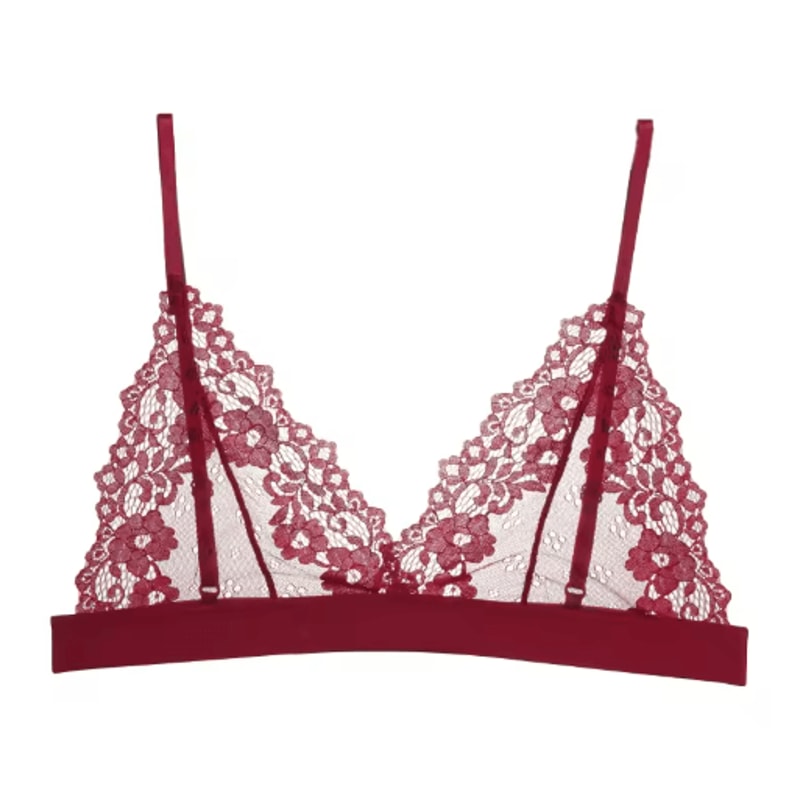 Ultrathin Sheer Lace Hollow Out Bralette For Effortless Elegance 4