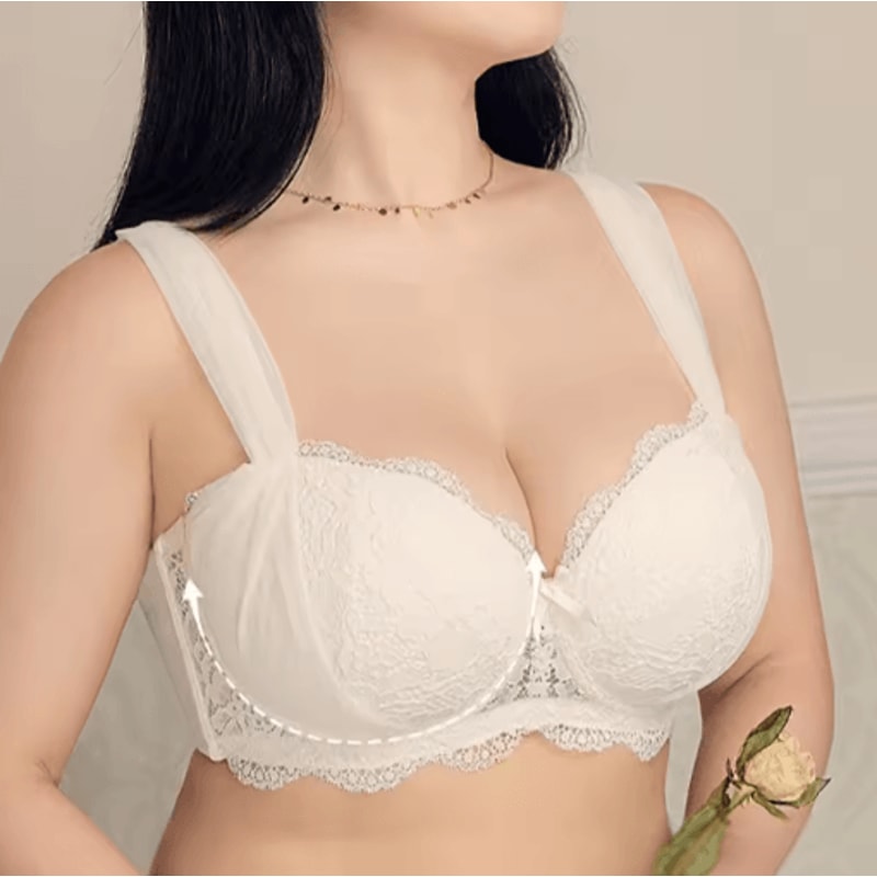 French Lace Minimizer Push Up Bra With AntiSagging Support GT8907 9