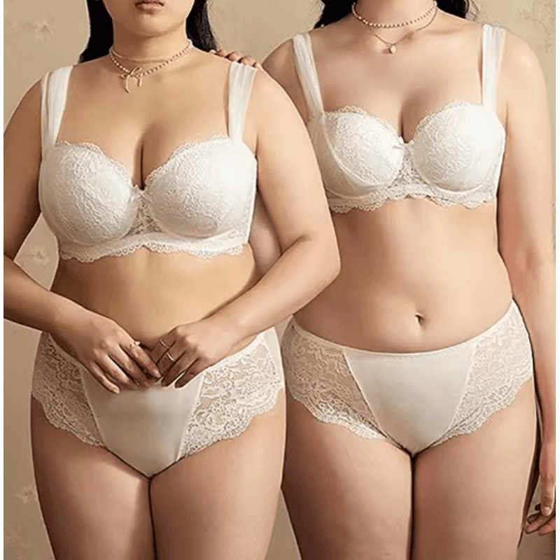 French Lace Minimizer Push Up Bra With AntiSagging Support GT8907 0