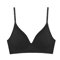 FINETOO Deep V Wireless Padded Bralette With Trendy Stripe Knit 2