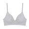 FINETOO Deep V Wireless Padded Bralette With Trendy Stripe Knit 3