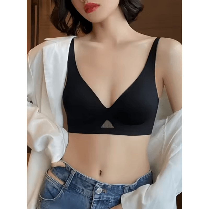 Seamless PushUp Bra With UShape Back And Wireless Support 7