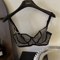 Transparent Ultra Thin Strapless Lace Bra With Embroidered Detail 2