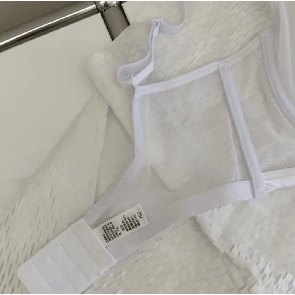 Transparent Ultra Thin Strapless Lace Bra With Embroidered Detail 5