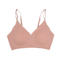 Ice Silk Seamless Wirefree Padded Bra With Wavy Edge Design 1