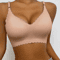 Ice Silk Seamless Wirefree Padded Bra With Wavy Edge Design 10