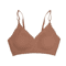 Ice Silk Seamless Wirefree Padded Bra With Wavy Edge Design 5