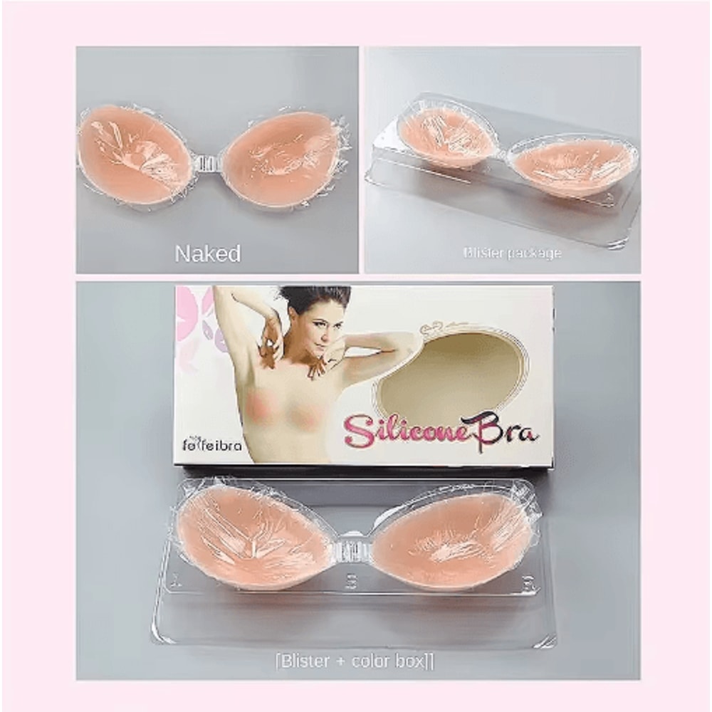 Invisible Adhesive Silicone Push Up Bra For Strapless Backless Looks 10