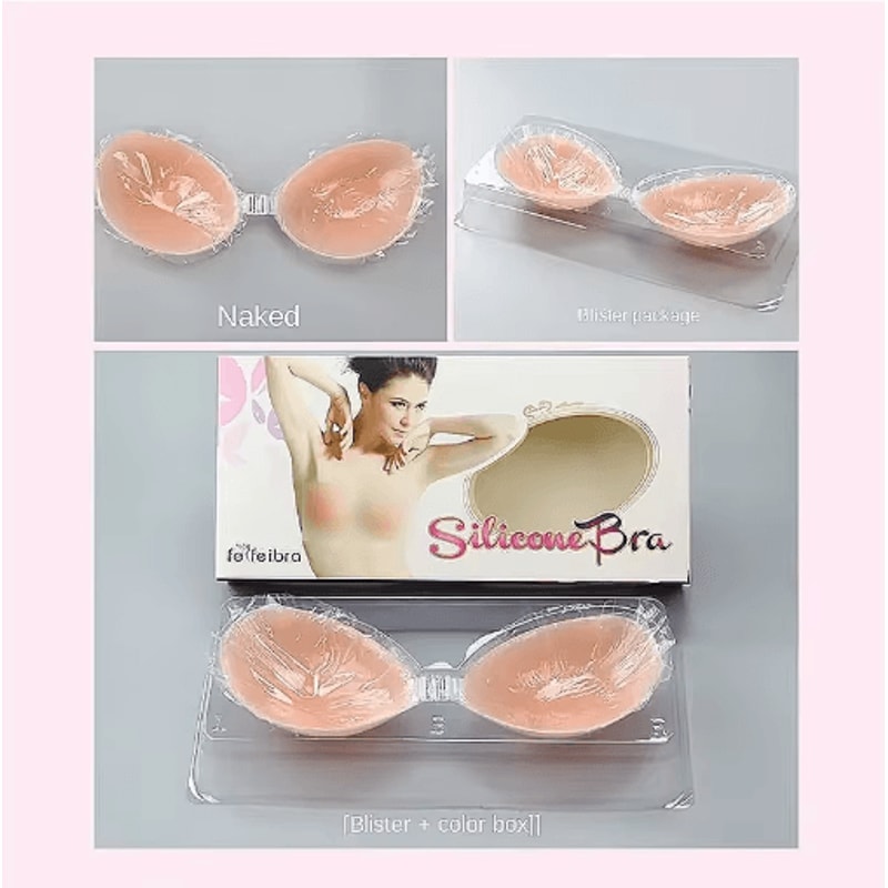 Invisible Adhesive Silicone Push Up Bra For Strapless Backless Looks 10