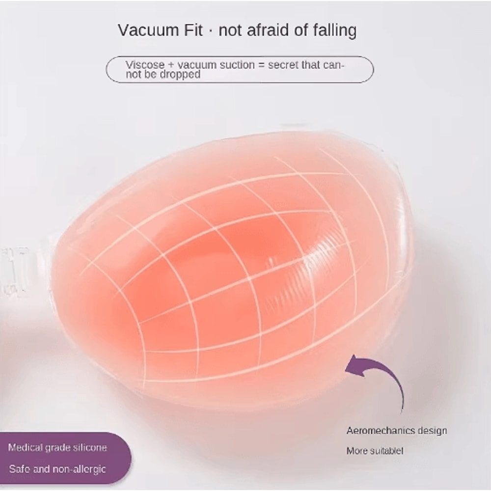 Invisible Adhesive Silicone Push Up Bra For Strapless Backless Looks 8