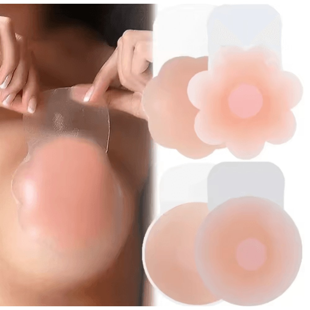 Reusable Silicone Lift Up Bra Stickers For Invisible Strapless Support 0
