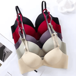 seamless 3/4 cup wireless push up bralette for everyday comfort
