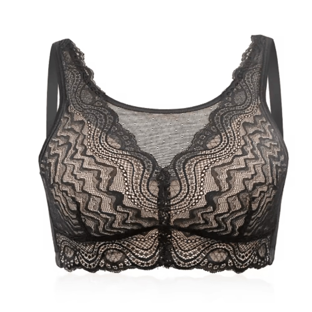 Post Mastectomy Lace Back Wireless Bra With Silicone Padding 2076 3