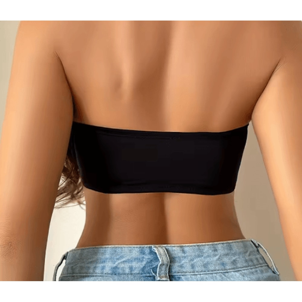 SilkEase Front Buckle Strapless Wireless Padded Bra For Women 3