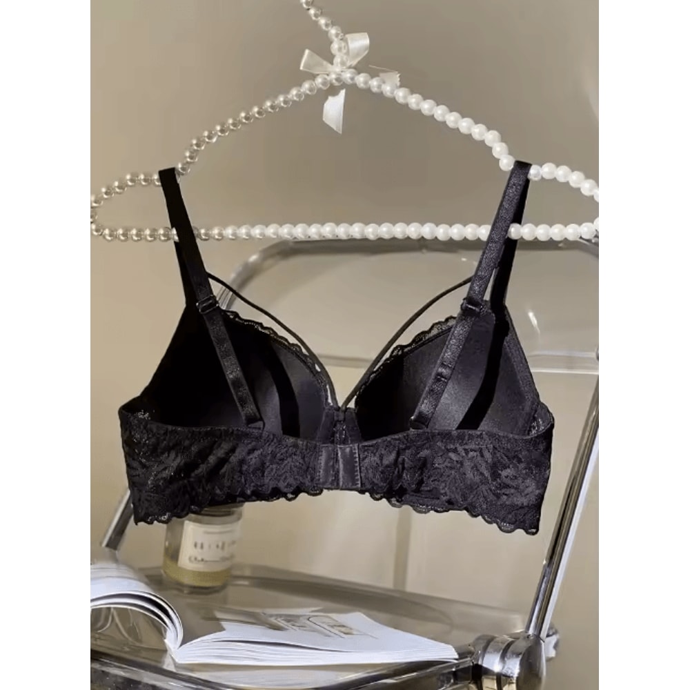 AllureLift 3 To 4 Cup Lace Push Up Underwire Bra For Women 5