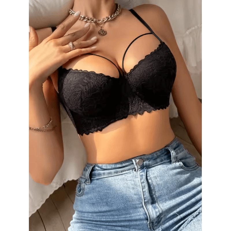 AllureLift 3 To 4 Cup Lace Push Up Underwire Bra For Women 7