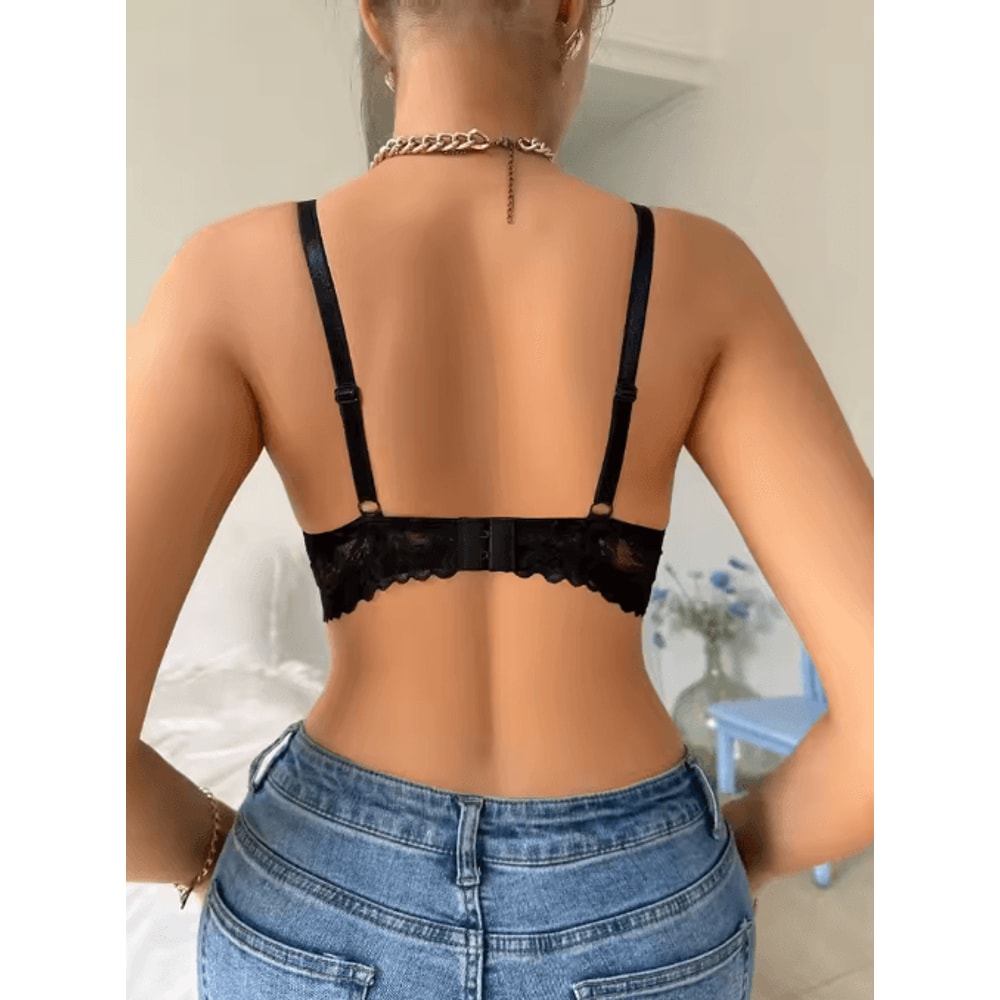 AllureLift 3 To 4 Cup Lace Push Up Underwire Bra For Women 9