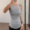 Solid Fitted Round Neck Knit Tank Top For Effortless Summer Style 7