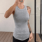 Solid Fitted Round Neck Knit Tank Top For Effortless Summer Style 7