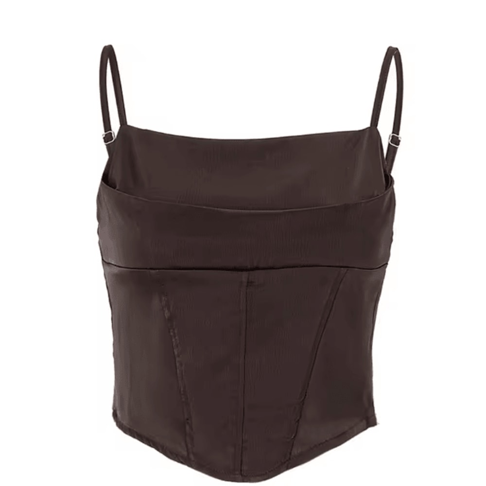 Backless Lace Up Spaghetti Strap Crop Top For Party And Street Style 6