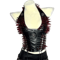 Spiked Gothic Punk Tank Y2K Grunge PU Leather Alternative Top For Women 2