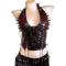 Spiked Gothic Punk Tank Y2K Grunge PU Leather Alternative Top For Women 5