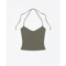 Open Back Halter Camisole With Metal Accents Stretchy Sexy Summer Tank For Women 5