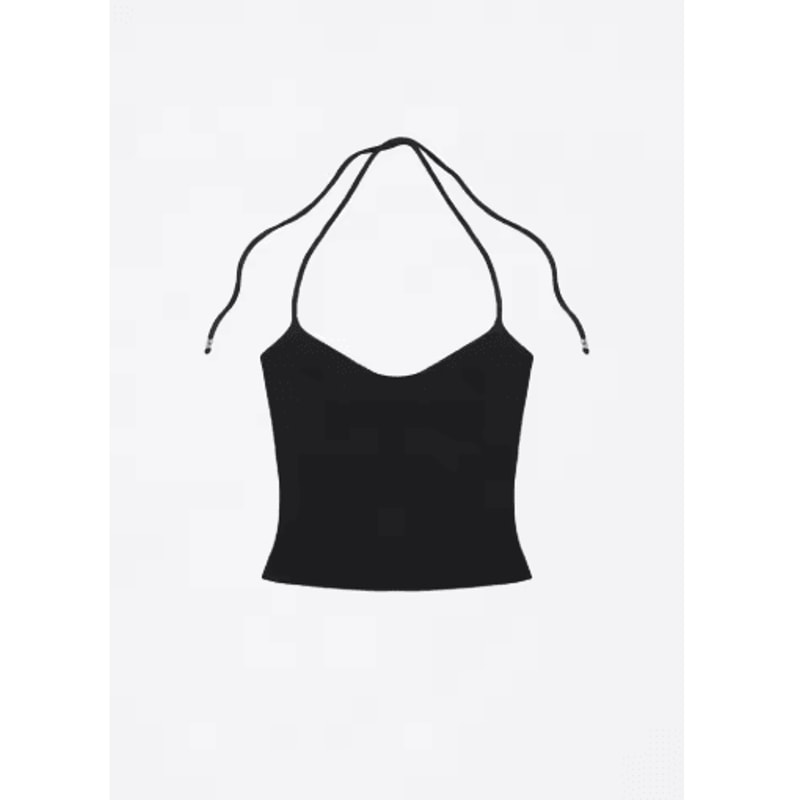 Open Back Halter Camisole With Metal Accents Stretchy Sexy Summer Tank For Women 6