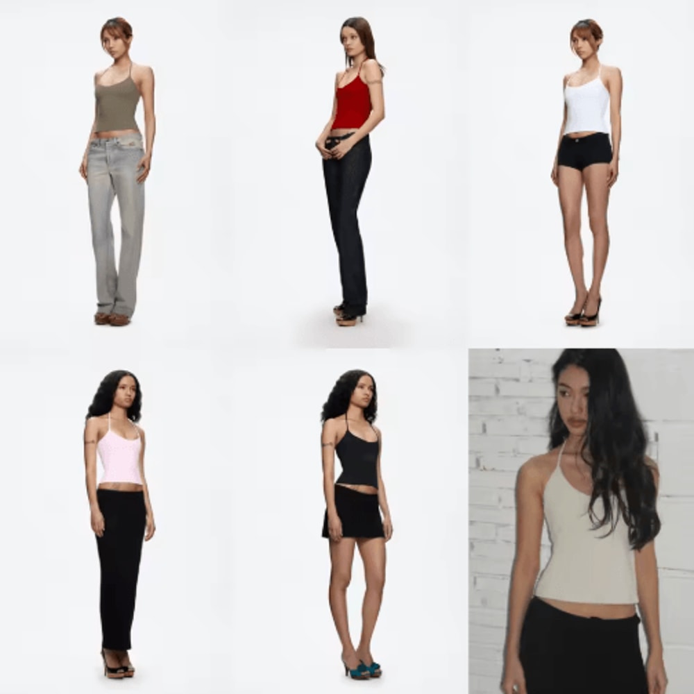 Open Back Halter Camisole With Metal Accents Stretchy Sexy Summer Tank For Women 7