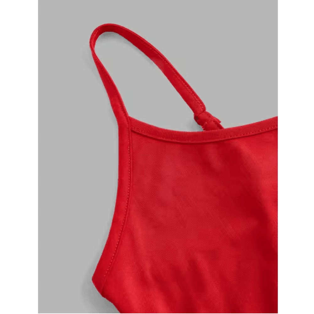 4Piece Womens Solid Color Camisole Set Summer Strap Basic Sleeveless Tank 5