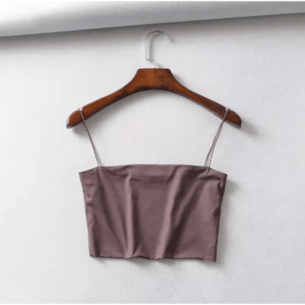 2024 Elastic Cotton Crop Top Sleeveless Sexy Summer Tank For Women 1